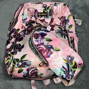 Pink Floral Baby Bag